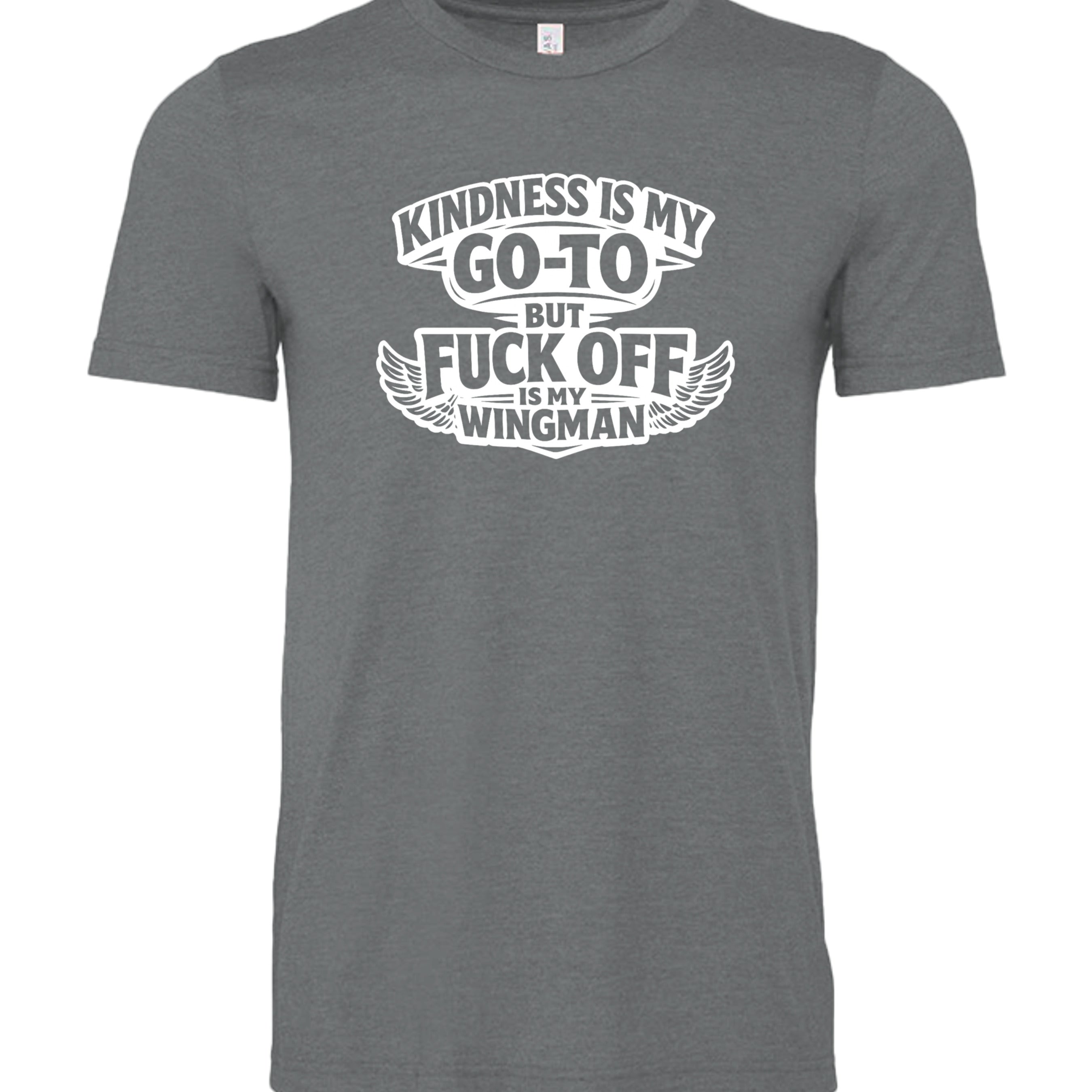 Dark Grey Heather - 3001CVC - FRONT